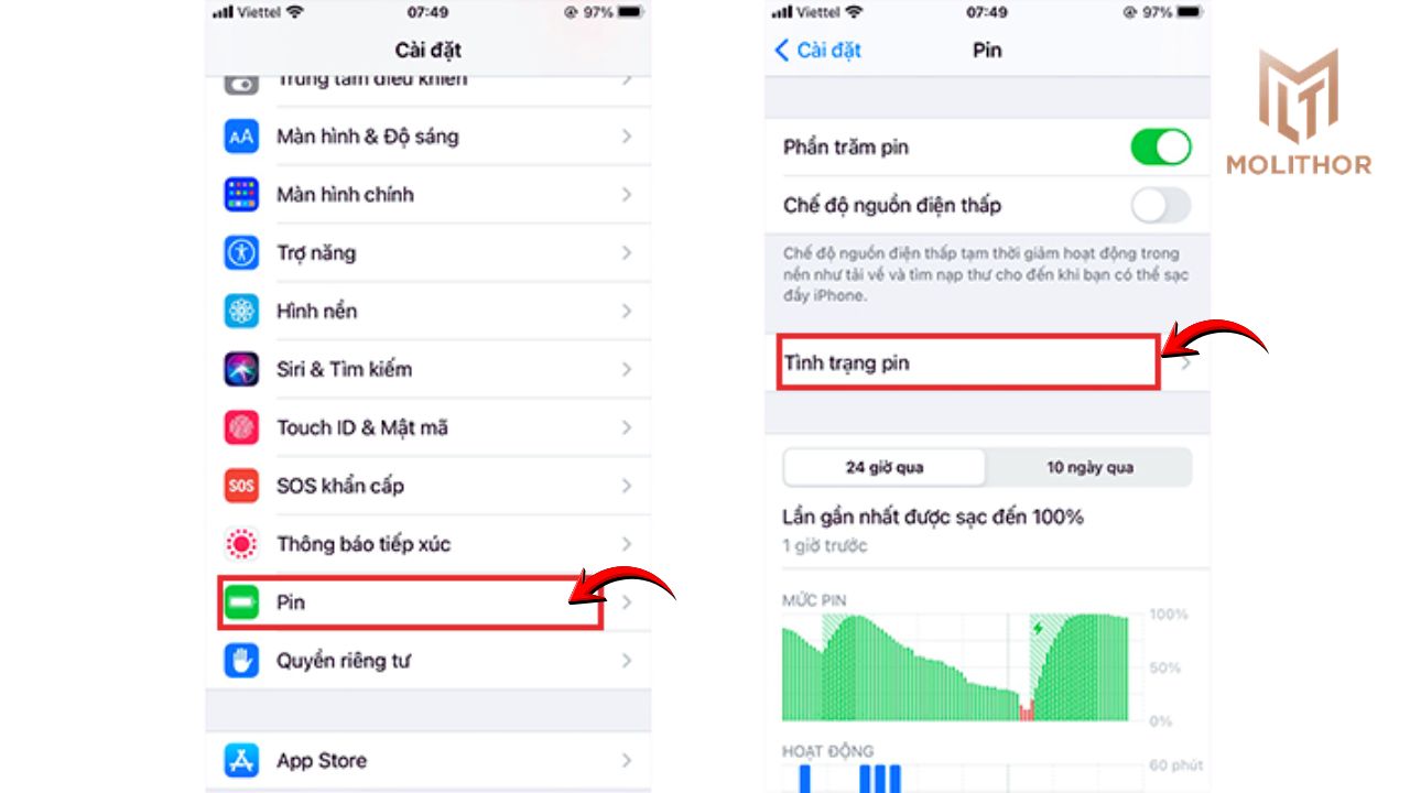 Cách kiểm tra pin iPhone bị chai và đánh giá mức độ chai pin Cách kiểm tra pin iPhone bị chai và đánh giá mức độ chai pin