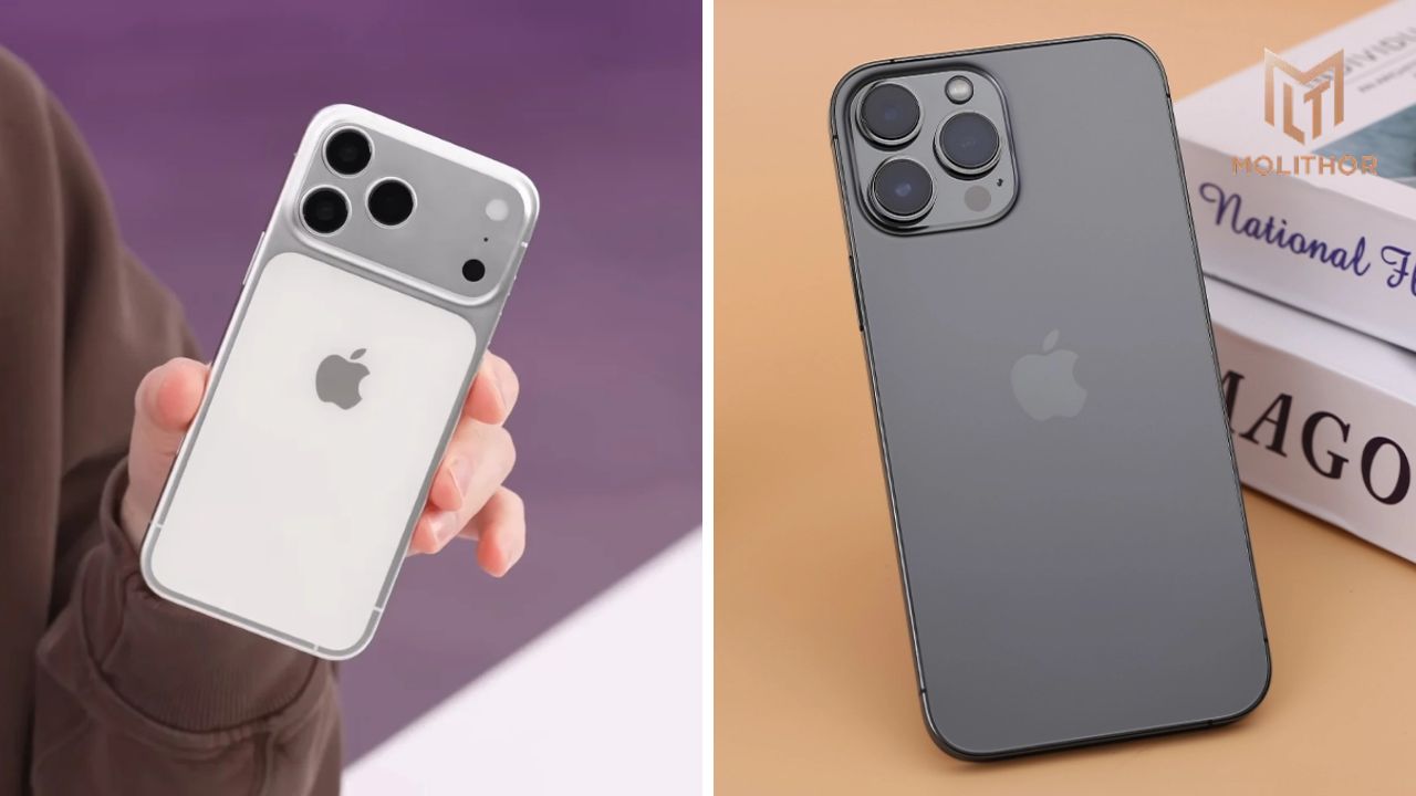 Khi đặt iPhone 17 Pro cạnh iPhone 13 Pro